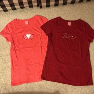 Set of 2 Target Valentine’s Shirts
